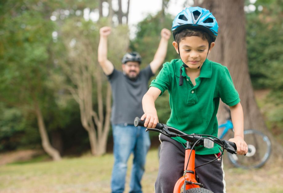 Child riding a bike